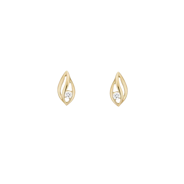 14KT ØRESTIK M/SY.ZIRCONIA, fra Aagaard