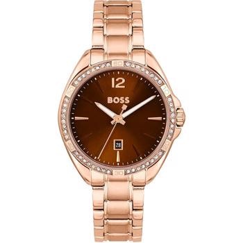 Hugo Boss Felina Forgyldt stål Batteridrevet quartz Dame ur, model 1502621