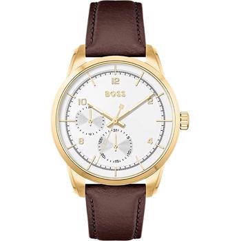 Hugo Boss Sophio Forgyldt stål Batteridrevet quartz herre ur, model 1513956