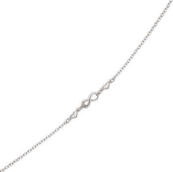 Elegante sølv armbånd med hjerter og "infinity"  fra Støvring Design