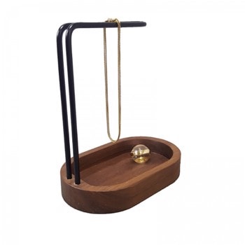 Hang-On smykkeholder i Valnød & sort, fra dot aarhus design