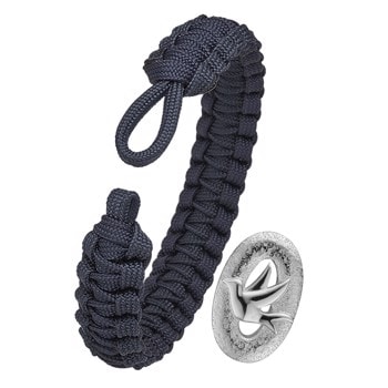 blåt armbånd med sølv S01 lås, From Soldier To Soldier