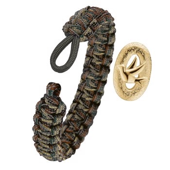 camouflage armbånd med forgyldt G01 lås, From Soldier To Soldier