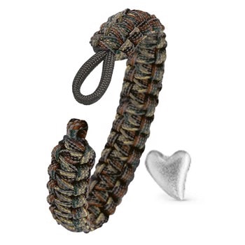 Model 1601-FSTS-Camo-S05, rhodineret rustik hos Guldsmykket.dk