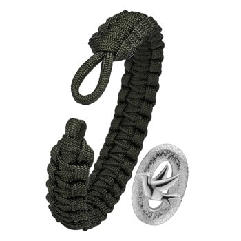 Army grønt armbånd med sølv S01 lås, From Soldier To Soldier