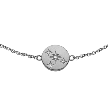 Kranz & Ziegler sterling sølv STARS armbånd med zirkonia