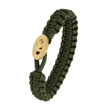 Grøn From Soldier to Soldier armbånd med Soldier dove of peace forgyldt stållås – Aagaard