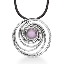 Støvring Design sterling sølv Collier,  med blank overflade, model 16225991