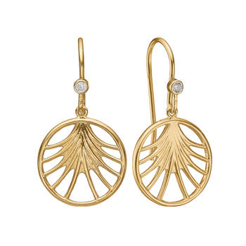 Kranz & Ziegler forgyldt sterling sølv STRINGS øreringe