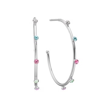 Kranz & Ziegler Sterling sølv Colourful World Hoops Ø 35 mm