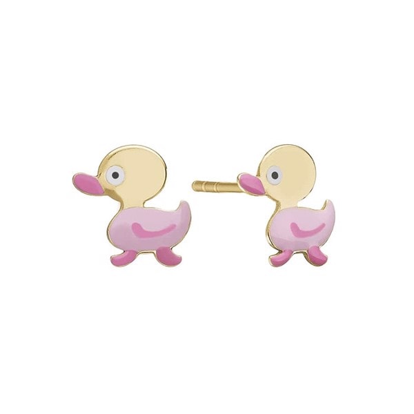 Aagaard Forgyldt sterling sølv Ørestikker, Duckling