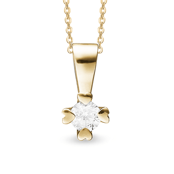Mary 8 & 14 kt guld vedhæng med i alt 0,03 til 1,00 ct labgrown diamant Wesselton VS