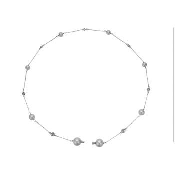 Christina sølv Connection Halskæde, Ferskvandsperler, model 1680-C-01S