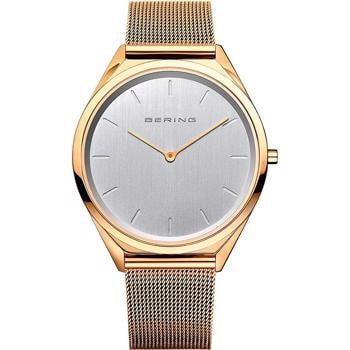 Classic Forgyldt stål quartz dame ur fra Bering, 17039-334