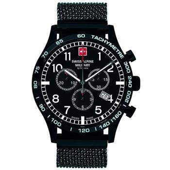 Swiss Alpine Military Military Chronograph PVD coated stål quartz herre ur, model 1746.9177 