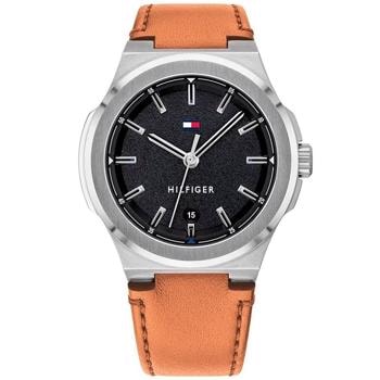 Tommy Hilfiger Princeton herreur i brun læder