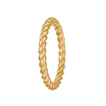 Aagaard 14 karat guld Snoet Cirkel fingerring