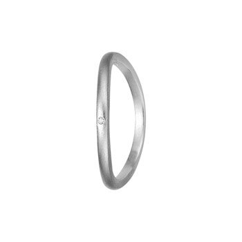 Aagaard sterling sølv Sol og Måne fingerring 1 zirkonia