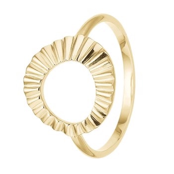 Aagaard 8 kt guld fingerring, Solskin