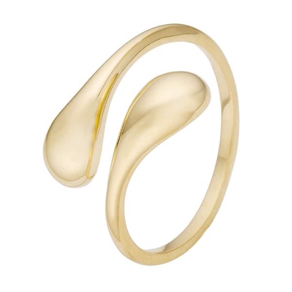 Aagaard 8 kt guld fingerring, Dråber