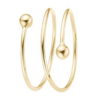 Aagaard 8 kt guld fingerring, Spiral