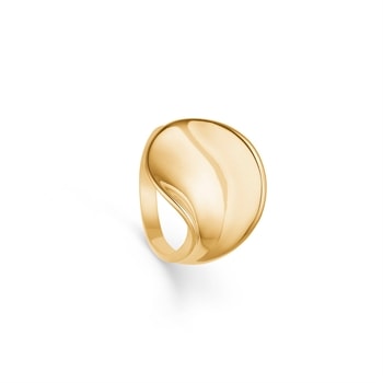 ring med glat blad 585/-