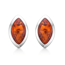 Støvring Design sterling sølv ørestikker, RAV med blank overflade, model 20165101