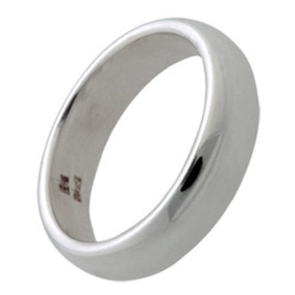 Randers Sølv\'s Håndlavet fingerring i massiv sølv og bredde-5,0 mm