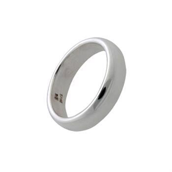 Randers Sølv's Håndlavet fingerring i massiv sølv og bred tråd - 6,0 mm
