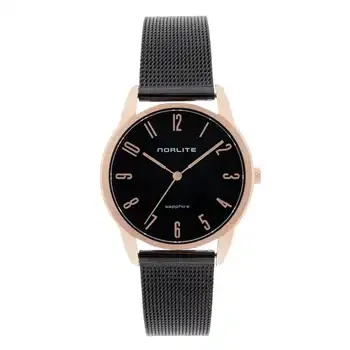 PVD coated stål Forgyldt stål Miyota GL30 Dame ur fra Norlite Denmark, 2101-030923