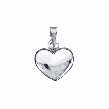 Aagaard sterling sølv hjerte vedhæng, 11x13 mm