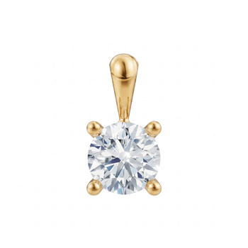 14 kt guld Luxury Solitaire vedhæng med i alt 0,70 ct Labgrown diamant Top Wesselston VS2
