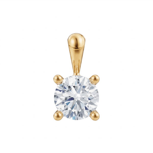 14 kt guld Luxury Solitaire vedhæng med i alt 0,70 ct Labgrown diamant Top Wesselston VS2