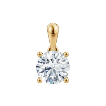 14 kt guld Luxury Solitaire vedhæng med i alt 1,00 ct Labgrown diamant Top Wesselston VS2