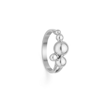 Kugle ring i sterling sølv