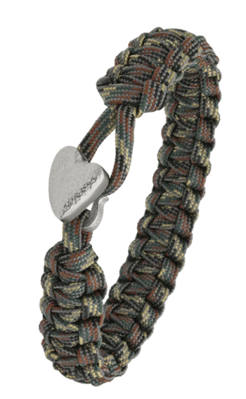 Camouflage From Soldier to Soldier armbånd med Soldier Hjerte stållås – Aagaard