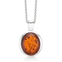 Støvring Design sterling sølv vedhæng med kæde, RAV med blank overflade, model 26165103