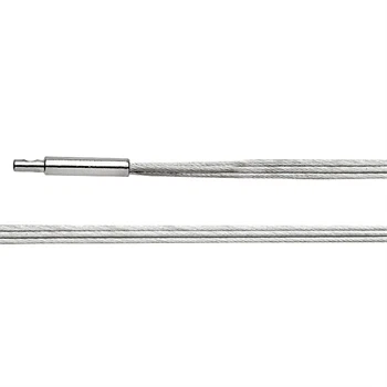 Sterling sølv halskæde tredobbelt, rhodineret. Mat 45cm