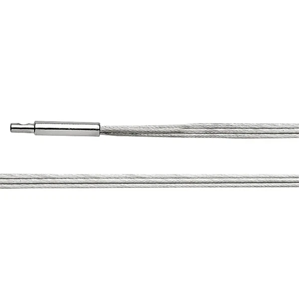 Sterling sølv halskæde tredobbelt, rhodineret. Mat 45cm