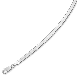 Sterling sølv slange halskæde 4,0 mm bred og 40 cm lang