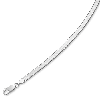 Sterling sølv slange armbånd 4,5 mm bred og 17 cm lang