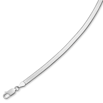 Sterling sølv slange halskæde 4,5 mm bred og 40 cm lang