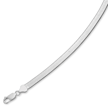 Sterling sølv slange halskæde 5,4 mm bred og 50 cm lang