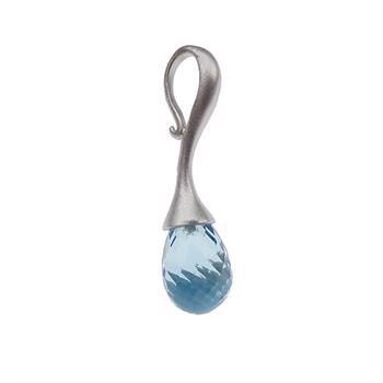 San-Link of joy Pearl & Stones 925 Sterling Sølv Vedhæng mat rhodineret, model 29705-VM-Topas