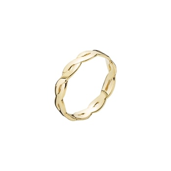 Flettet ring i 8 karat