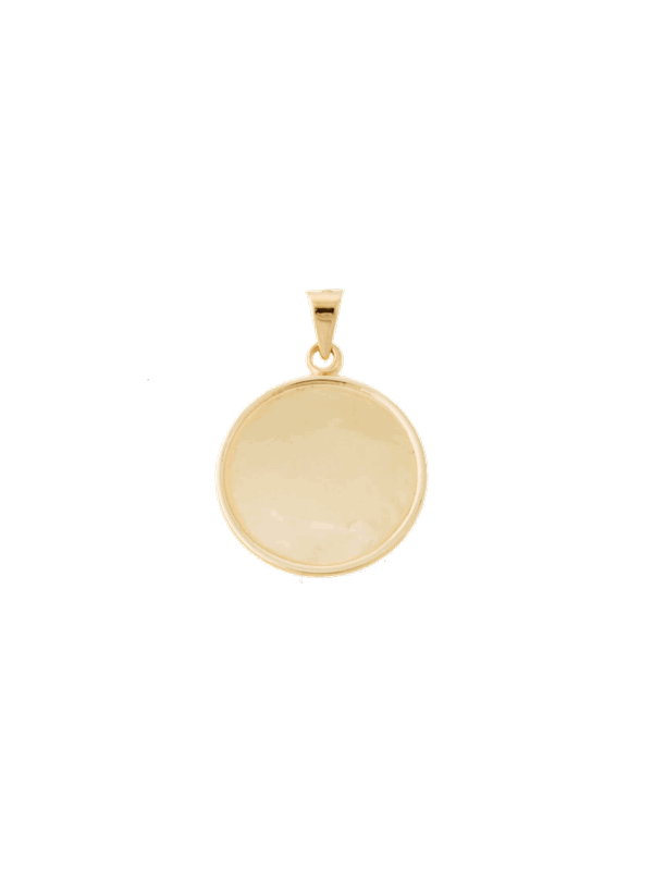 Vedhæng plade 17mm, 8 karat