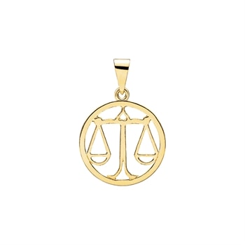 Stjernetegn vægt 20mm, 8 karat
