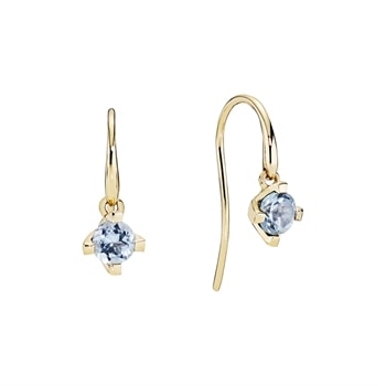 Ørehængerblå topaz, 8 karat