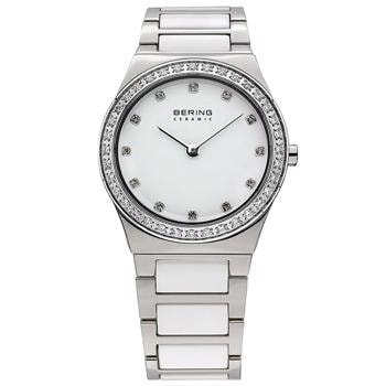 Bering Ceramic Stål Quartz dame ur, model 32430-754