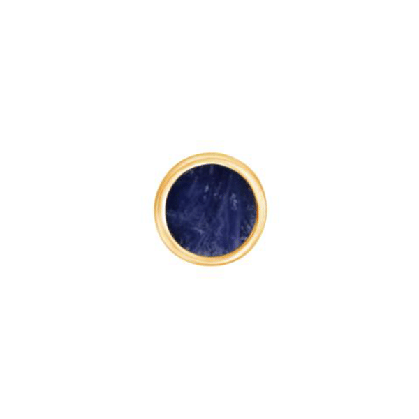 Son of Noa\'s Ørestik med Sodalite i 18 kt. forgyldt sølv